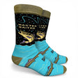 funny fishing socks master baiter crew socks mens novelty fishing gift socks