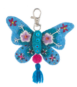 Felt Embroidered Butterfly Keychains