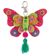 Felt Embroidered Butterfly Keychains