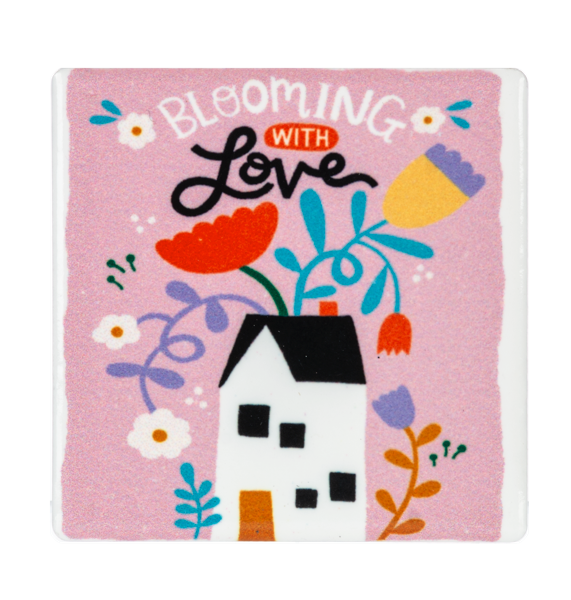 Whimsy Vibrant Spring Ceramic Fridge Magnets - Thumbnail 4