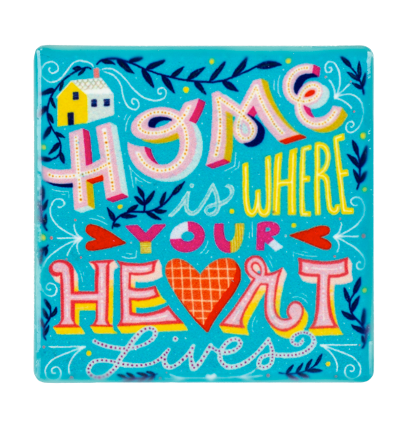 Whimsy Vibrant Spring Ceramic Fridge Magnets - Thumbnail 2