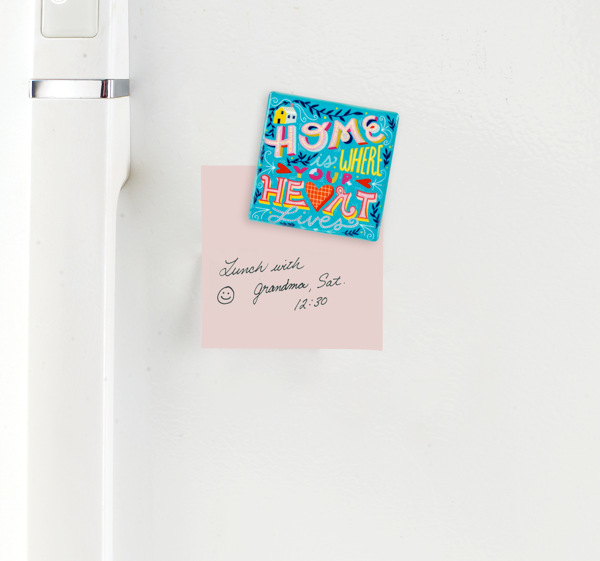 Whimsy Vibrant Spring Ceramic Fridge Magnets