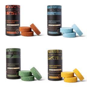 mens shower steamers essential oil aromatherapy tablets gift set