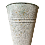 Distressed Tall Galvanized Floral Bucket