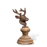 metal stag head figurine by ragon house