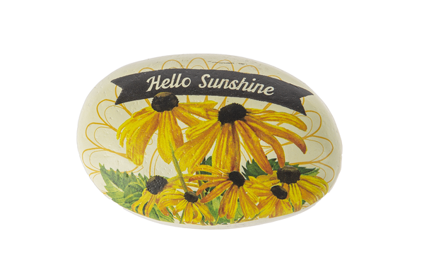 Sunflower Painted Art Rocks | Decorative Resin Stones