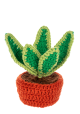 Crochet Succulent Plant Figurines | Handcrafted Yarn Decor