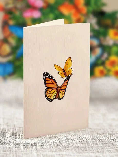 Mini Butterflies & Buttercups Pop-Up Card | FreshCut Paper