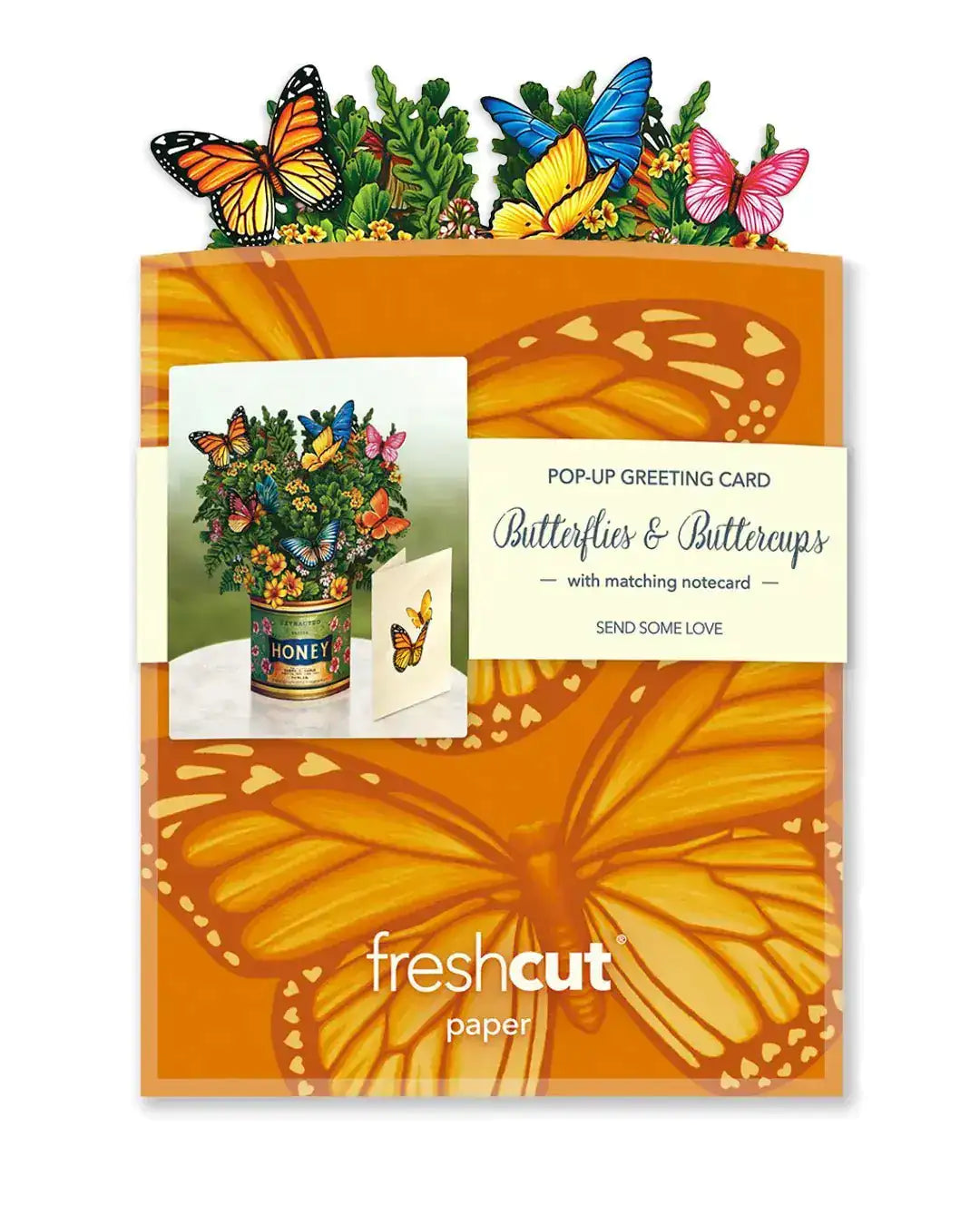 Mini Butterflies & Buttercups Pop-Up Card | FreshCut Paper