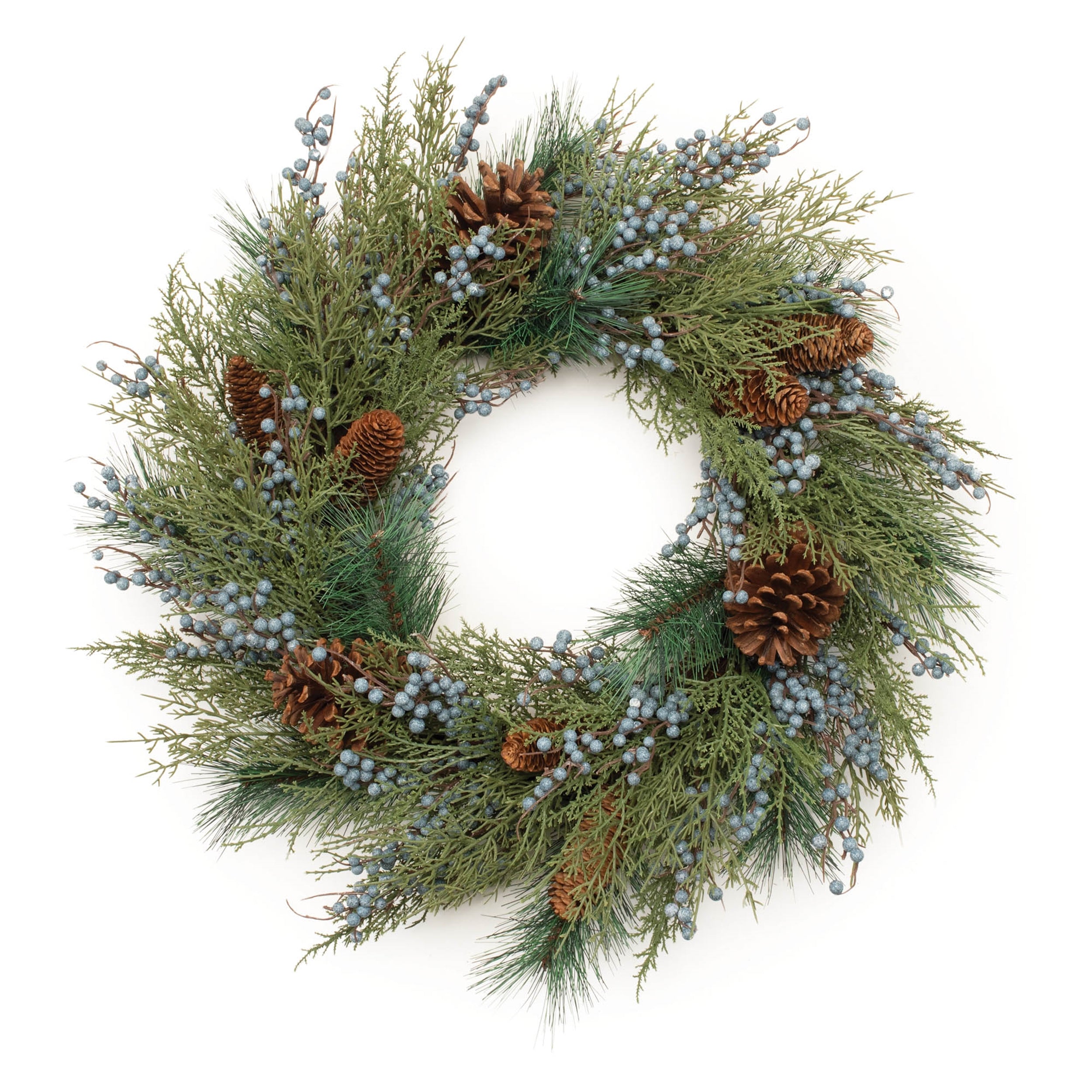 Juniper and Pincone Mixed Pine Wreath