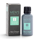 Mixologie Men’s I Timeless and Torrid beard oil with bergamot, lavender, vetiver, amber, oakmoss, and musk
