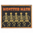 22" vintage-style Halloween sign with dancing skeletons and “Monster Mash” text