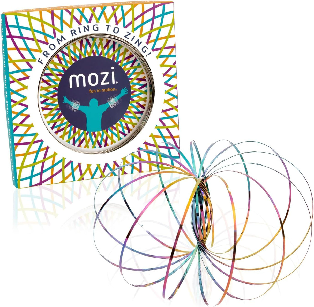 mozi flow ring sensory fidget toy kinetic arm spinner stress relief toy