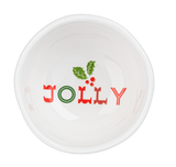 White Ceramic Holiday Tidbit Bowls