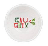 White Ceramic Holiday Tidbit Bowls