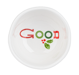 White Ceramic Holiday Tidbit Bowls