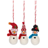 Felt Snowman Ornaments