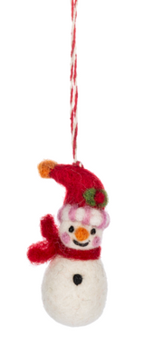 Felt Snowman Ornaments