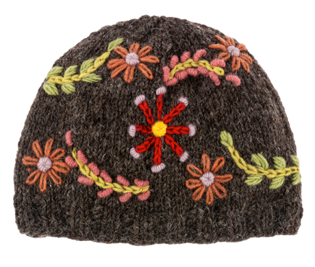 Embroidered Floral Knit Winter Hats | 3 Styles