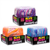 nee doh nice berg swirl squishy sensory cube fidget toy colorful marbled stress toy