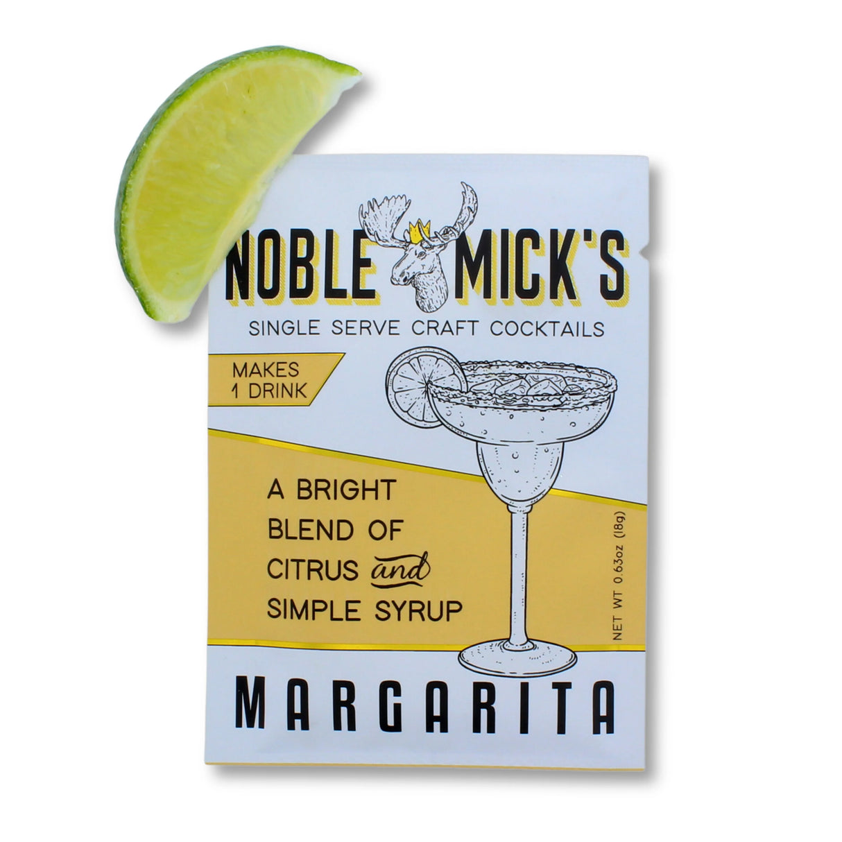 single serve margarita cocktail mix citrus simple syrup blend by Noble Micks