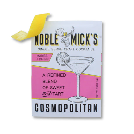 single serve cosmopolitan cocktail mix packet by Noble Micks craft drink mixer