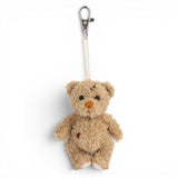 Bukowski Bears Nobody Is Perfect plush bear bag charm with curly soft fur and clip attachment