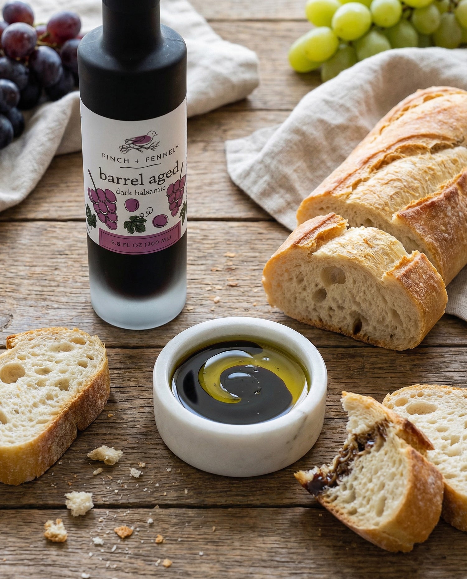 Barrel Aged Dark Balsamic Vinegar | Finch + Fennel