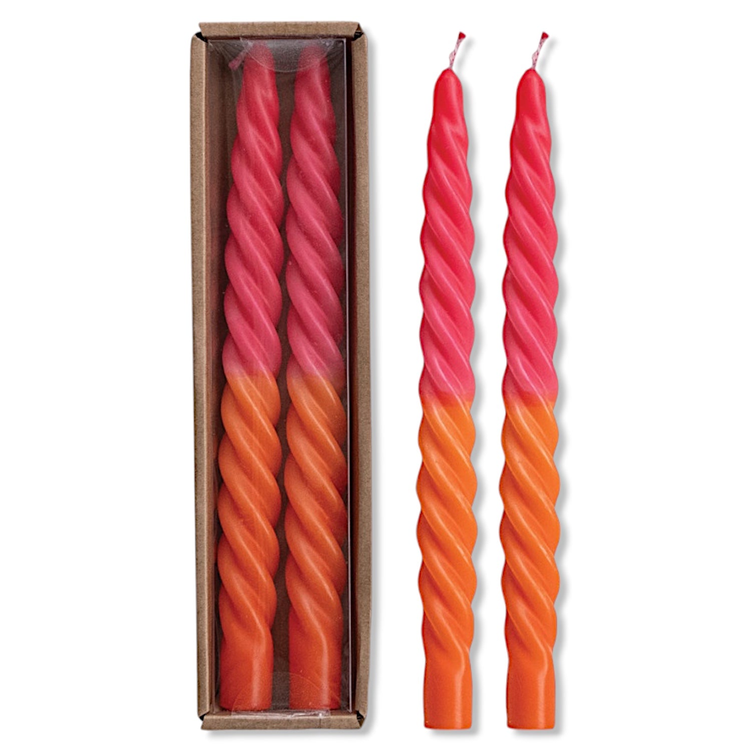 Rust and Cinder Taper Candles