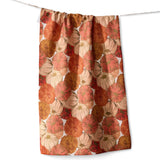 Pumpkin Tendril Geometry Tea Towel