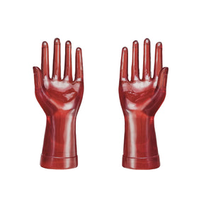vintage resin orange hand molds by Creative Co-Op