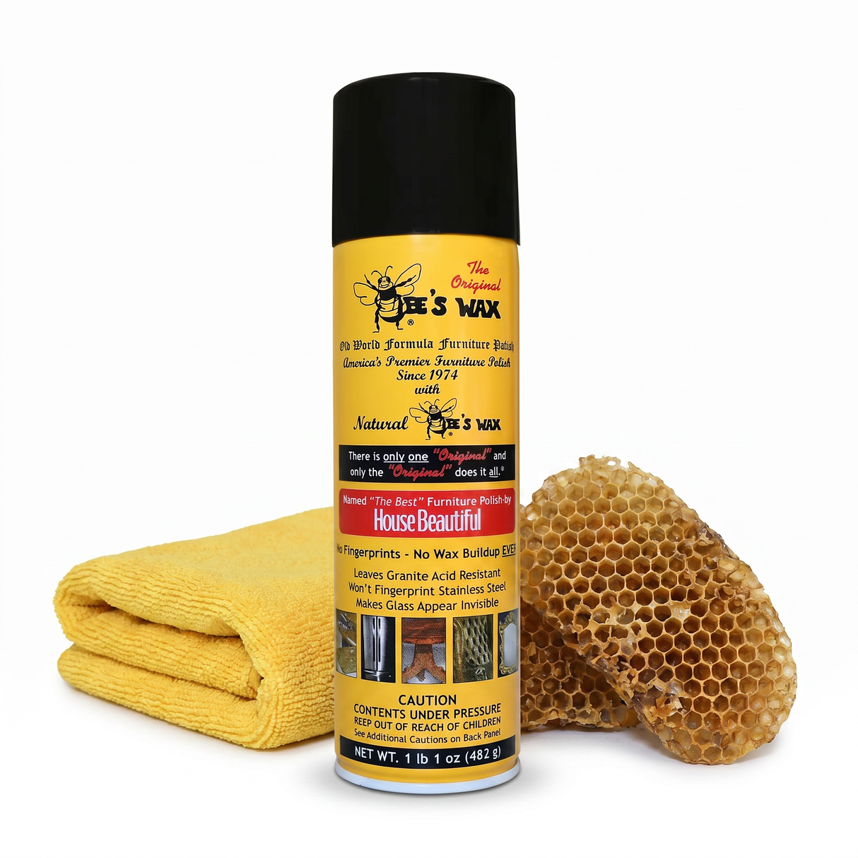 The Original Bee's Wax Furniture polish in a can