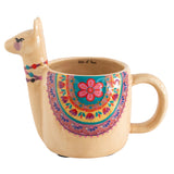 Lorelai The Llama Folk Art Coffee Mug