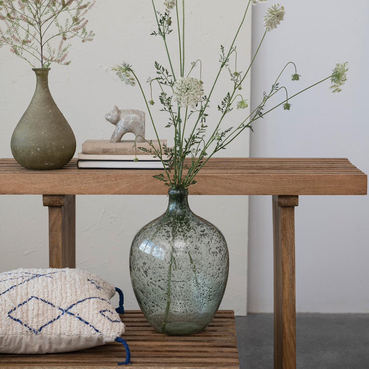 Seeded Glass Vase