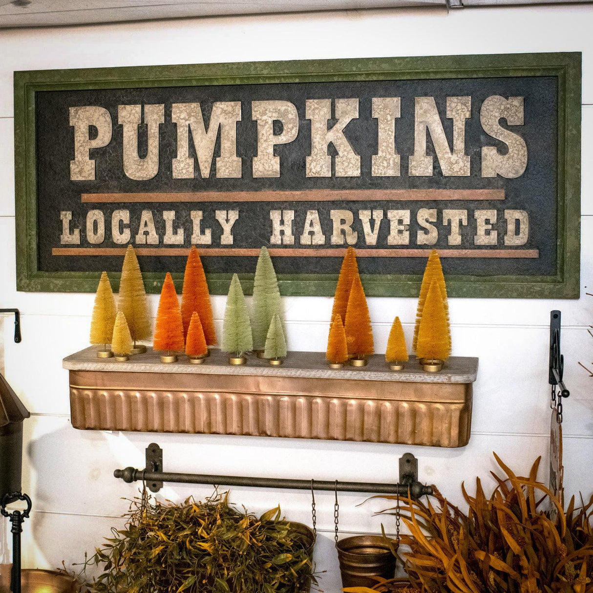 Raised Wood Pumpkin Sign