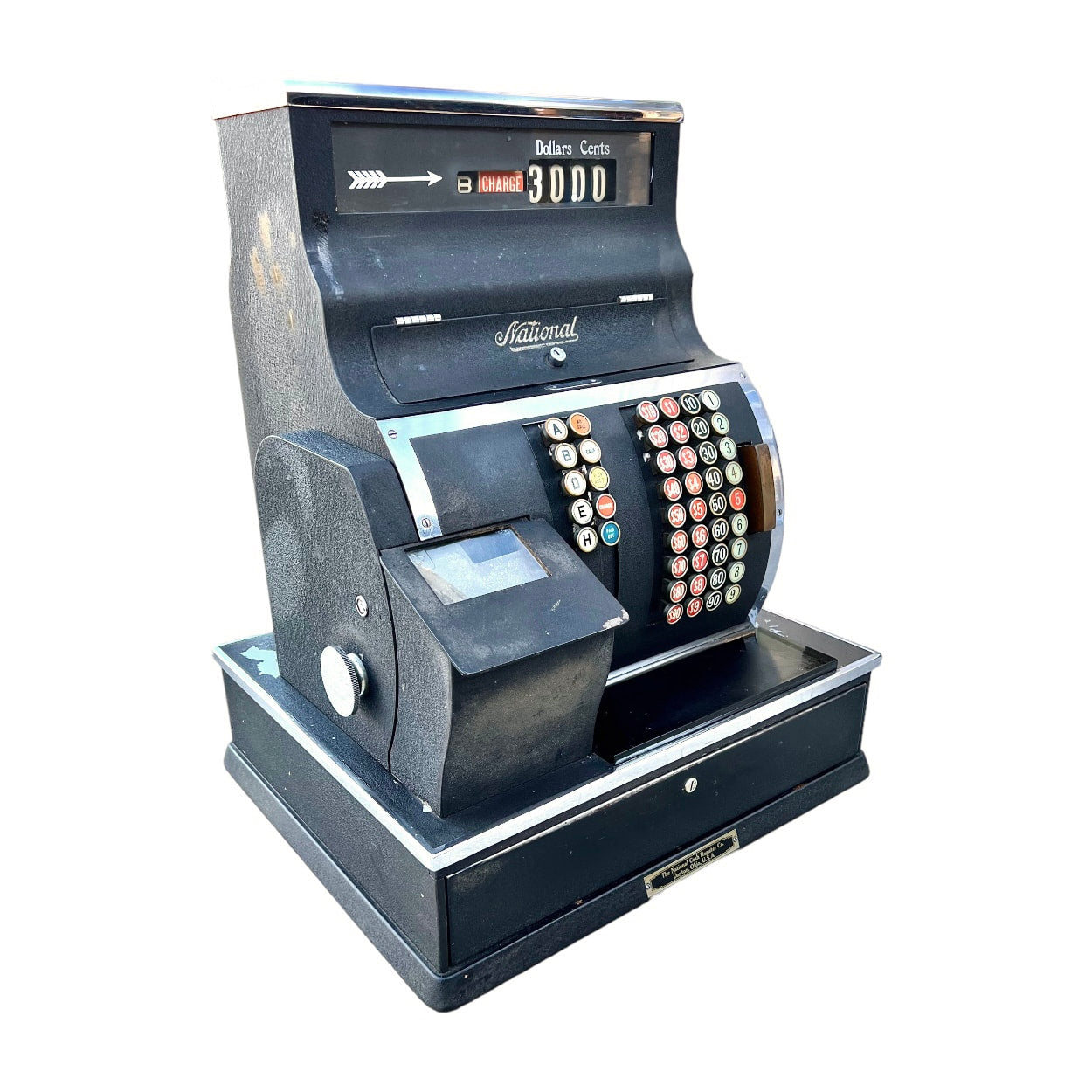 Vintage National Cash Register – Rust & Cinder