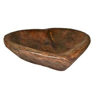 Heart Shaped Wood Bowl