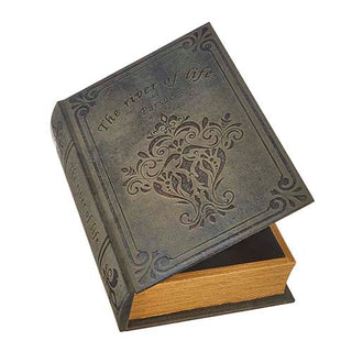Antiqued Black Book Box