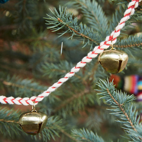 Red & White Jingle Bell Garland