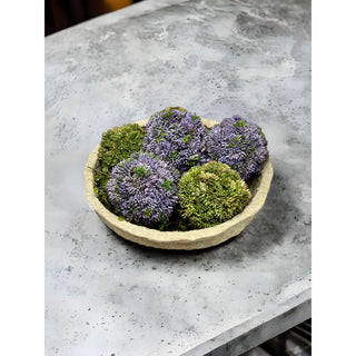 Green + Purple Sedum Balls