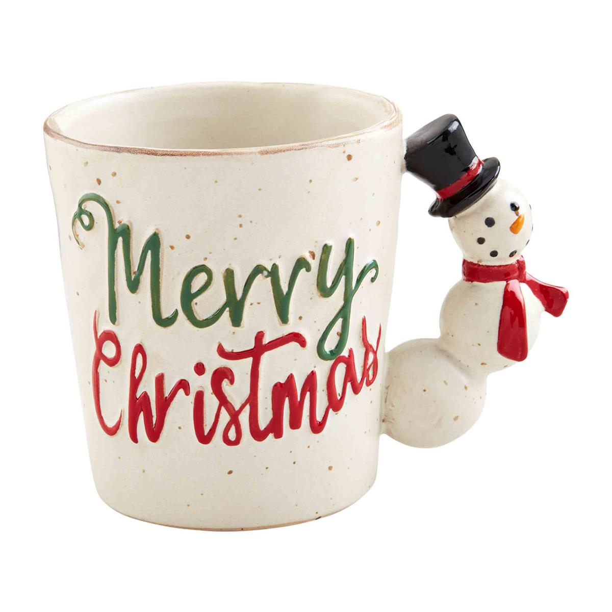 Christmas Figure Stoneware Handle Mugs - Thumbnail 4