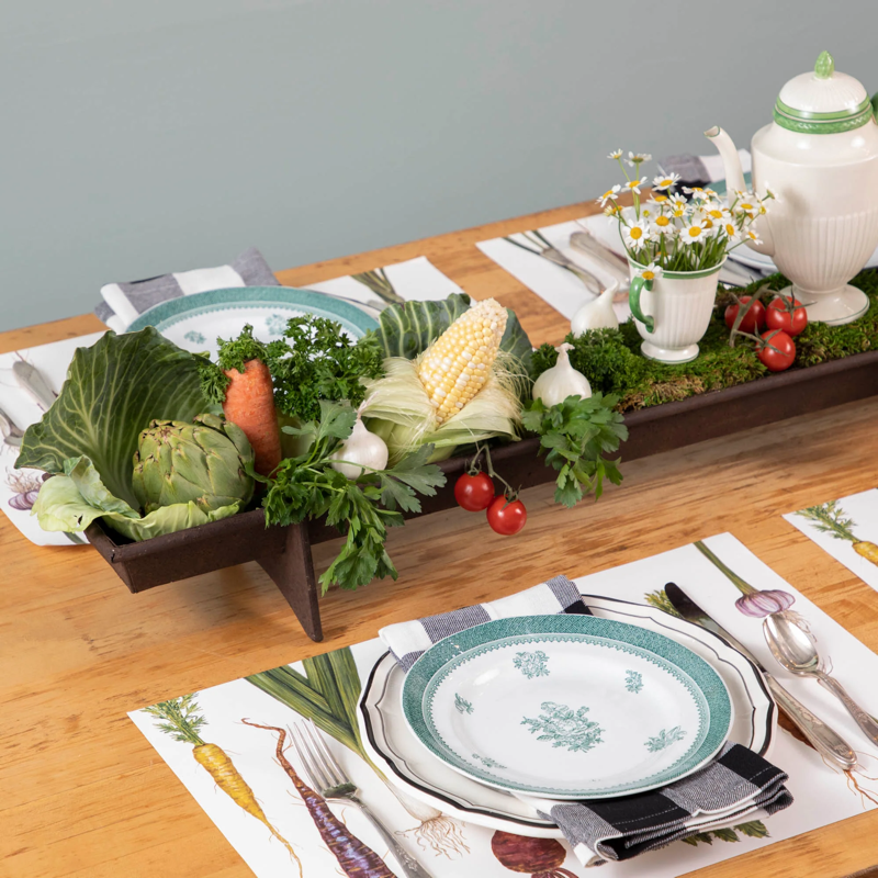 Rustic Chicken Feeder Centerpiece