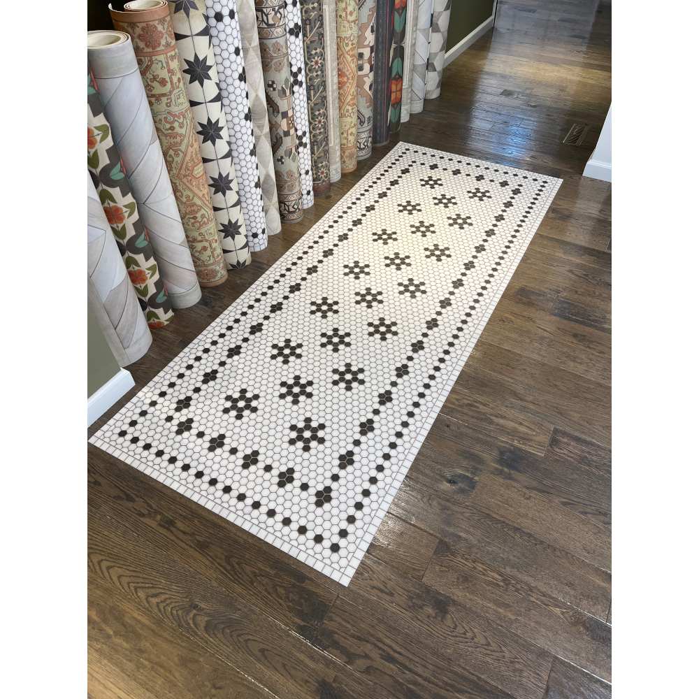 Mosaic B Clemont Avenue Vinyl Rug - Thumbnail 2