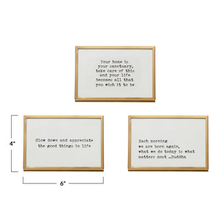 Frame with Easel and Saying