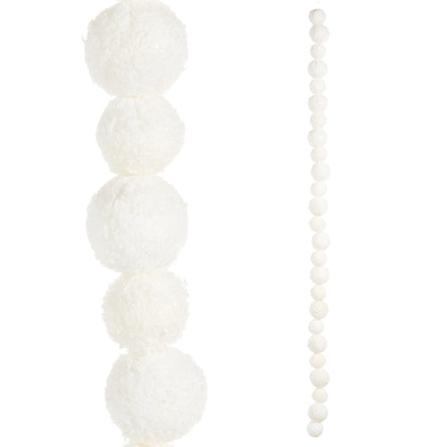 Snowball Christmas Garland