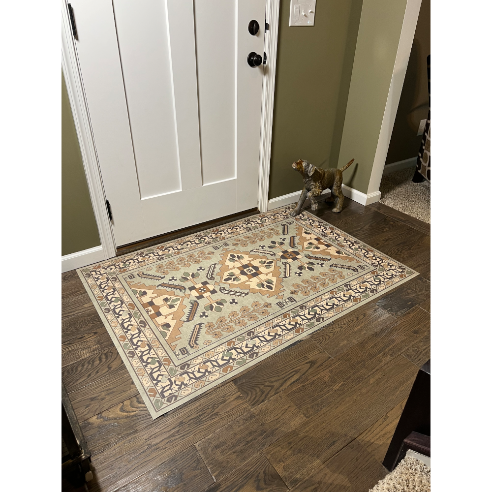 Persian Bazaar Hamadan Sadiqs Vinyl Rug - Thumbnail 3
