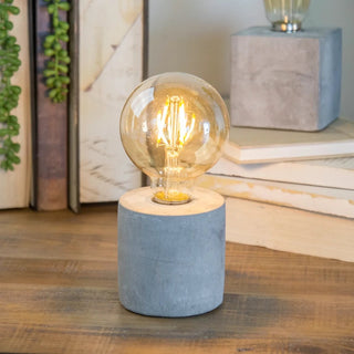 Decorative Table Light with Cement Base