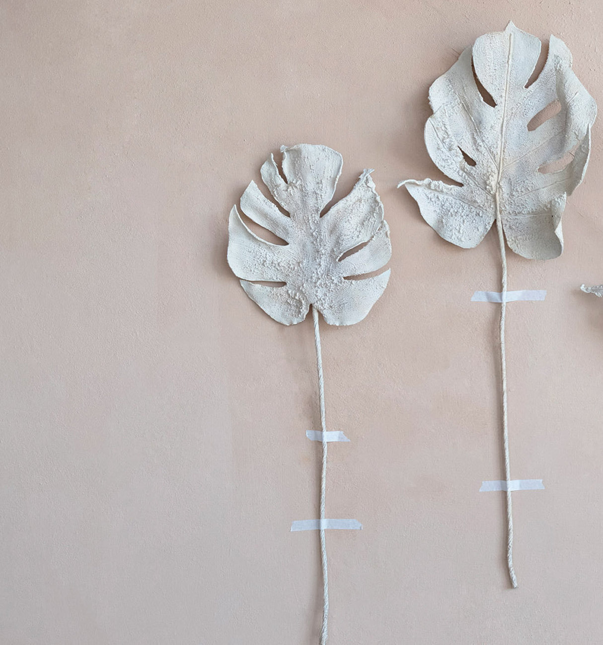 Faux Plastered Philodendron Split Leaf