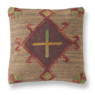 Square Kilim Pillow w/ Aztec Cross