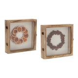 Dried Fruit Wreath & Christmas Tree Shadow Boxes